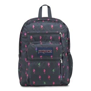🎒 JanSport Big Student 34L Backpack – Dark Slate Seahorse 🌊✨